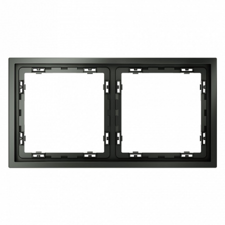 Рамка пластиковая VOLTUM S70 на 2 поста, (титан)