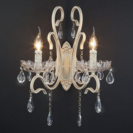 Бра с хрусталем 12205/2 белый Eurosvet Etna