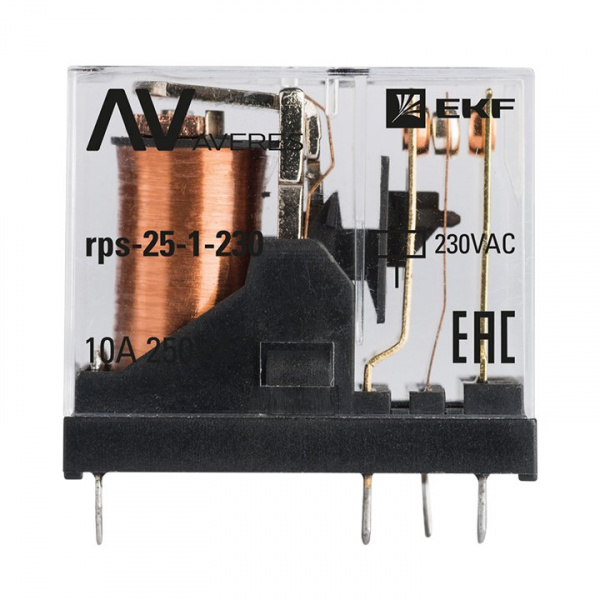 EKF Averes Реле промежуточное slim 25/1 10A 230В AC