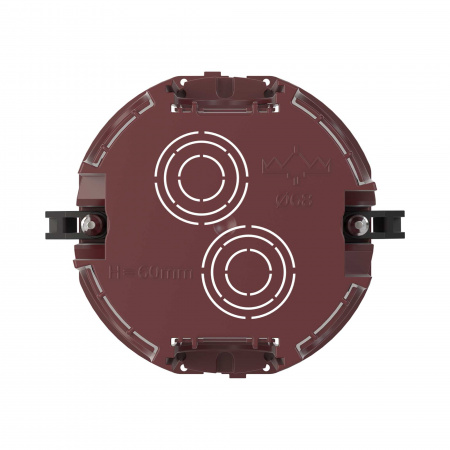 DKC Подрозеточная коробка для полых стен, глубиной 60мм, 2 модуля