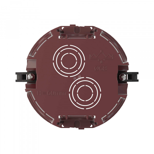 DKC Подрозеточная коробка для полых стен, глубиной 60мм, 2 модуля