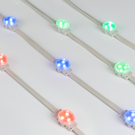 Arlight Модуль управляемый DMX-F3-D30 12V RGB-Auto (0.75W, IP68, 120 deg) (Пластик, 3 года)