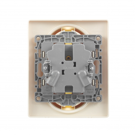 Legrand Etika Слоновая кость Двойная розетка с/з, винтовые клеммы
