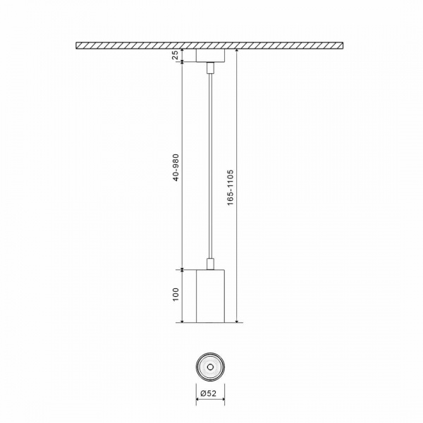 Основание для подвесного светильника SWG Mini-VL-M6-WH 004868