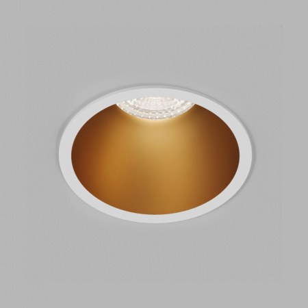 DK3026-WG Встраиваемый светильник, IP 20, 10 Вт, GU5.3, LED, белый/золотой, пластик
