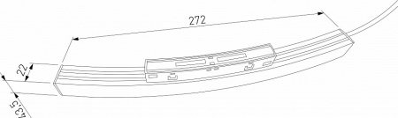 Slim Magnetic Блок питания 100W для радиусного шинопровода черный ?800mm 95055/00 Elektrostandard Slim Magnetic a066520