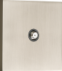 Donel Спутниковая розетка SAT 1 Вых.: 950-2400 МГц, (F-разъём), никель, серия N96, DT302NB