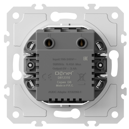 Donel USB зарядное устройство, 12Вт тип A, С , серия DB, DB12310