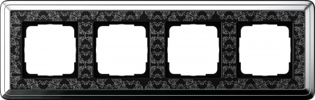 Gira ClassiX Art Хром/Черный Рамка 4-ая