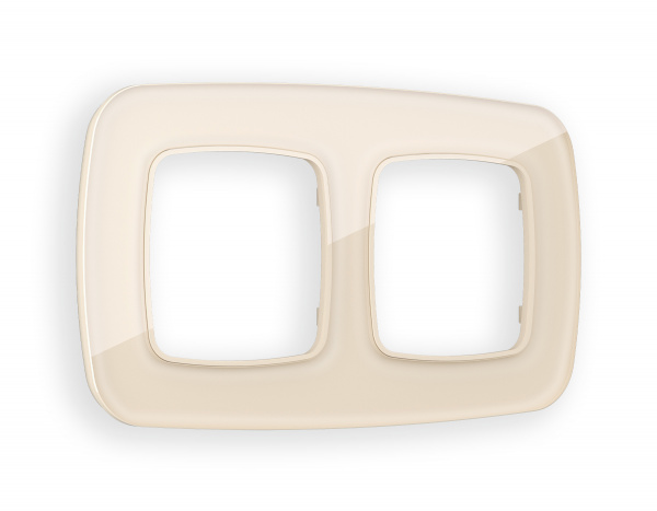 Рамка OMEGA Radian (Бежевый Стекло органическое) 2-ая OF320302