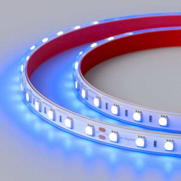 Светодиодная влагозащищенная лента Arlight 14,4W/m 60LED/m 5060SMD синий 5M 036171