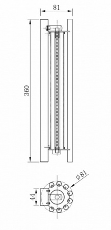 Настенный светильник (бра) Modern MOD410WL-L12BS3K Maytoni Sonata