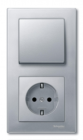 SE Merten SM M-Plan Алюминий Рамка 2-ая