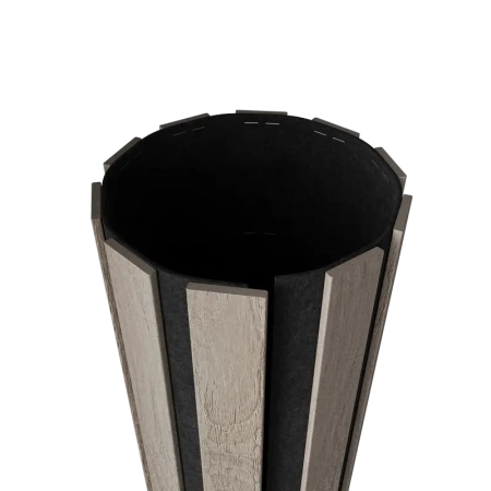 Акустическая панель FLEX Дуб Кремовый 1200×600 мм рейка 40х6 мм