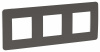 SE Unica Studio Дымчато-серая/Белая Рамка 3-ная