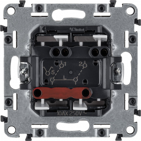 Legrand Valena LIFE DIY Бел Выключатель 2-клавишный 10А 250В