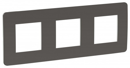 SE Unica Studio Дымчато-серая/Белая Рамка 3-ная