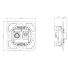 Donel Механизм розетки RJ45/TV cat.6, ClassE-8/0-2400 МГц, серия DB, DB36200