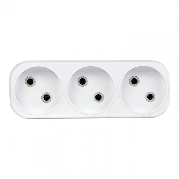 EKF PROxima Разветвитель 3 гн. б/з плоский 6А 250B