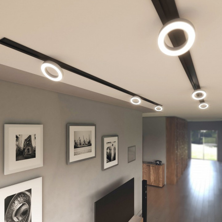 Трековый светодиодный светильник для однофазного шинопровода Spila белый 12W 4200K 85079/01 Elektrostandard Spila a056373