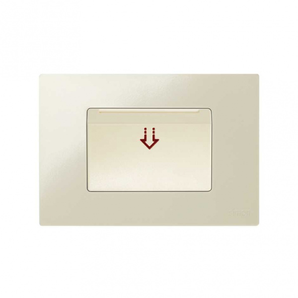 Simon 27 Слоновая кость Накладка на выключатель под карточку