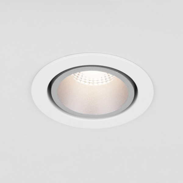 Встраиваемый точечный светодиодный светильник 15267/LED 7W 4200K белый/серебро Elektrostandard 15267/LED a055723