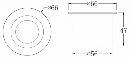 Встраиваемый светильник O037-L3W3K Maytoni Limo