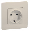 Legrand Etika Слоновая кость Розетка с/з, винтовые клеммы