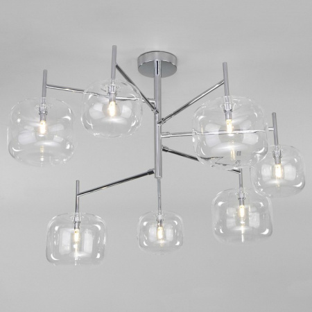Потолочная люстра со стеклянными плафонами 70128/7 хром Eurosvet Jar Потолочная люстра со стеклянными плафонами 70128/7 хром Eurosvet Jar