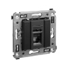 DKC Avanti Черный матовый Компьютерная розетка RJ-45 один  категория 6
