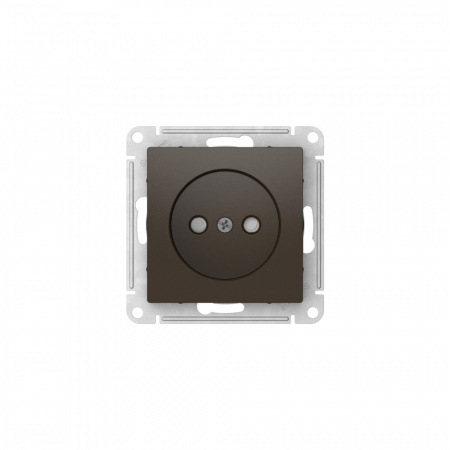 Systeme Electric AtlasDesign Мокко Розетка без заземления со шторками, 16А, мех., быстрозажим. клем.
