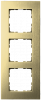 Jasmart Рамка 3-постовая, алюминий Champagne Gold