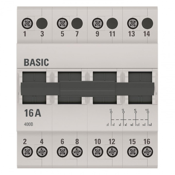 EKF Basic Трехпозиционный переключатель 4P 16А