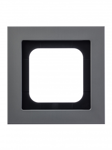 ABB Axcent металл/платина Рамка 1-постовая