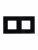 ABB NIE Zenit Стекло черное Рамка 2-я 2+2 мод