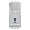 DKC Avanti Белое облако Розетка телефонная RJ-12 1 модуль