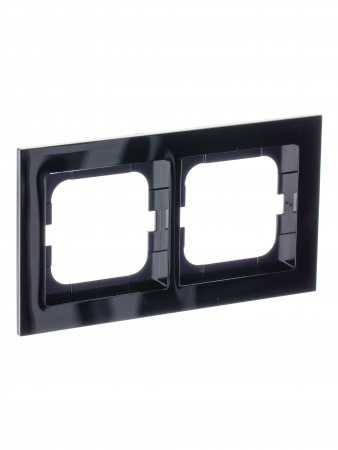 ABB BJE Axcent Черный Рамка 2-ая