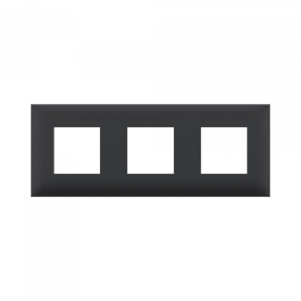 DKC Avanti Черный матовый Рамка 6 модулей