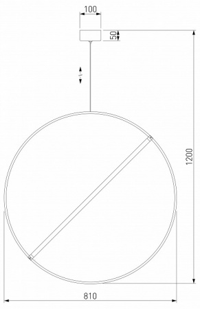 Подвесной светильник 90283/1 бронза Eurosvet Element