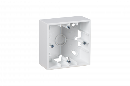 Simon 15 Белая Коробка 1-ая для наружного монтажа
