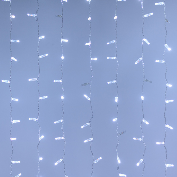 Arlight Светодиодная гирлянда ARD-CURTAIN-CLASSIC-2000x3000-CLEAR-760LED-BLINK White (230V, 60W) (Ardecoled, IP65)
