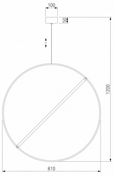 Подвесной светильник 90283/1 хром Eurosvet Element