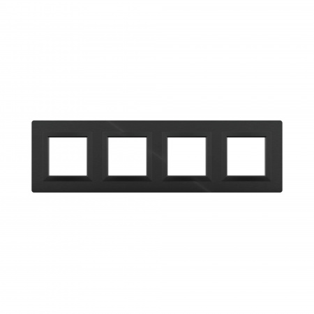 DKC Avanti Черный Алюминий Рамка 8 модулей