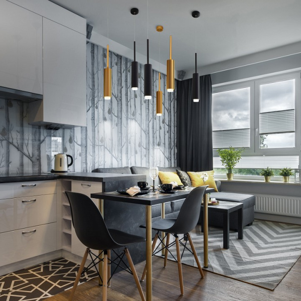 Подвесной светильник 50203/1 LED черный Eurosvet Dante