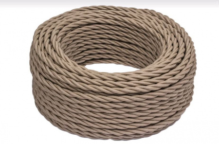 BIRONI Капучино матовый Витой провод 2*2,5 150м