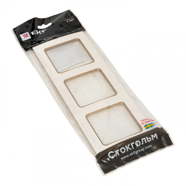 EKF PROxima Стокгольм Белый Линия шампань Рамка 3-ая