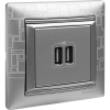 Legrand Valena Алюминий Розетка 2-ая USB