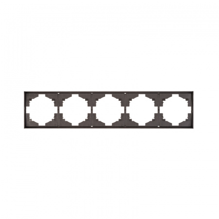 KRANZ Рамка STRONG 5-постовая графит