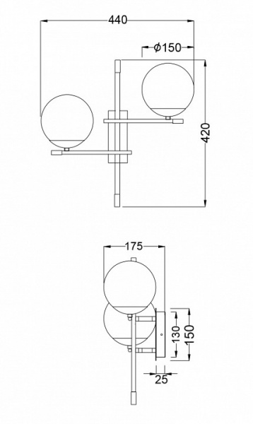 Настенный светильник (бра) MOD050WL-02G Maytoni Nostalgia Настенный светильник (бра) MOD050WL-02G Maytoni Nostalgia