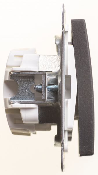 Systeme Electric Wessen 59 Черный бархат Выключатель 1-клавишный 2-полюсный, 10А